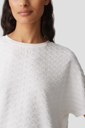 Ecru T-shirt met structuur van Opus voor Dames