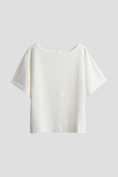 Ecru T-shirt met structuur van Opus voor Dames