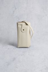 Voorkant van Ecru telefoontasje met portemonnee door Liberty Island voor Dames