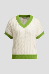 Productfoto 1 van Ecru top met kabelsteek door Libelle voor Dames