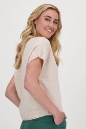 Ecru trui met korte mouwen van Libelle voor Dames