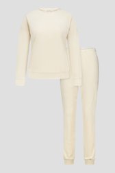 Productfoto 1 van Ecru velvet pyjamaset door Liberty Island voor Dames