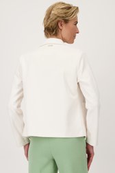 Ecru vestje in faux-daim van Claude Arielle voor Dames