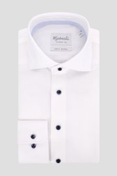 Effen wit hemd - Slim fit van Michaelis voor Heren