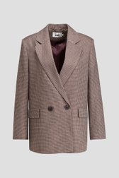 Productfoto 1 van Elegante bruine vest met fijne ruitjes door Louise voor Dames