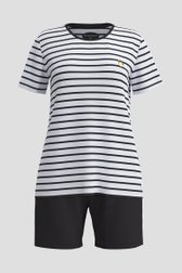Photo produit 1 de Ensemble de pyjama bleu avec T-shirt et short de Tom Tailor pour Femmes