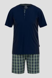 Ensemble de pyjama bleu-vert avec t-shirt et short de Liberty Island pour Hommes