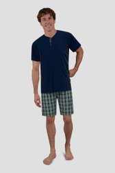 Ensemble de pyjama bleu-vert avec t-shirt et short de Liberty Island pour Hommes