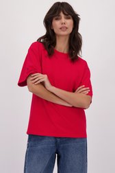 Voorkant van Felrode T-shirt door Louise voor Dames