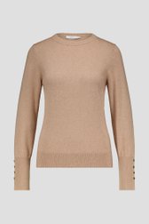 Fijn beige truitje met ronde hals van Liberty Island voor Dames