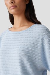 Fijn gebreid lichtblauw T-shirt van Opus voor Dames