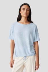 Fijn gebreid lichtblauw T-shirt van Opus voor Dames