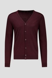 Productfoto 1 van Fijn gebreide bordeaux cardigan door Dansaert Black voor Heren