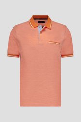 Fijn gestipte oranje polo van Dansaert Blue voor Heren