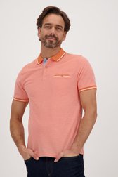 Fijn gestipte oranje polo van Dansaert Blue voor Heren