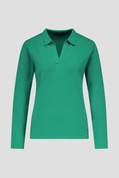 Fijn groen truitje met kraagje van Claude Arielle voor Dames