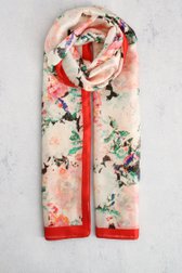 Fijn roze sjaaltje met bloemenprint van Liberty Island voor Dames