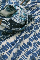 Fijn sjaaltje met print in blauwtinten van Liberty Island voor Dames