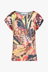Fijn T-shirt met kleurrijke bladerprint van Bicalla voor Dames