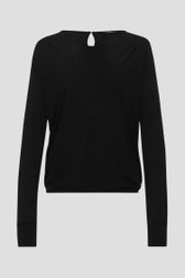 Fijn zwart T-shirt  van Opus voor Dames