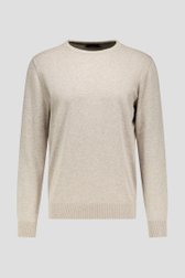 Productfoto 1 van Fijne beige trui met ronde hals door Dansaert Blue voor Heren