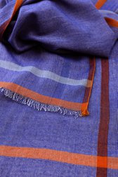 Fijne blauwe sjaal de Dansaert Blue pour Hommes