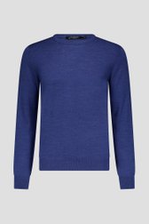 Fijne blauwe trui met ronde hals van Dansaert Black voor Heren