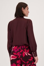 Fijne blouse in donker burgundy van D'Auvry voor Dames