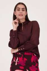 Fijne blouse in donker burgundy van D'Auvry voor Dames