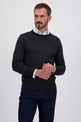 Voorkant van Fijne donkergrijze trui door Dansaert Black voor Heren