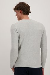 Fijne grijze trui met structuur van Casual Five voor Heren