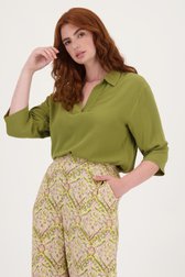 Fijne kaki blouse van Liberty Loving nature voor Dames