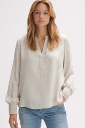 Fijne lichtbeige blouse van Opus voor Dames