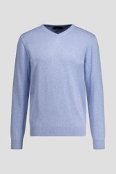 Productfoto 2 van Fijne lichtblauwe trui met V-hals door Dansaert Blue voor Heren