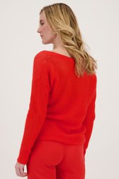 Fijne rode trui - reversible van Liberty Island voor Dames