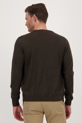 Fijne wollen cardigan - Bruin van Dansaert Black voor Heren