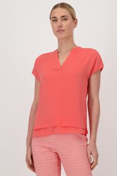 Fijne zalmroze blouse van Liberty Island voor Dames