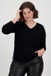 Fijne zwarte trui van Only Carmakoma voor Dames