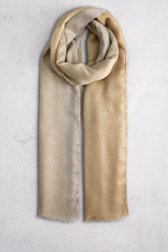 Fin foulard beige avec des paillettes dorées de Liberty Island pour Femmes