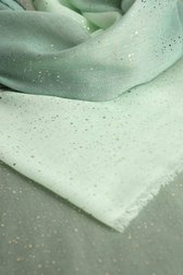 Fin foulard vert clair avec des paillettes dorées de Liberty Island pour Femmes