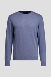 Photo produit 2 de Fin pull bleu à col rond de Dansaert Blue pour Hommes