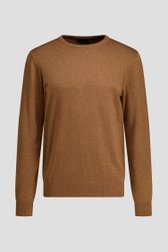 Photo produit 2 de Fin pull marron à col rond de Dansaert Blue pour Hommes