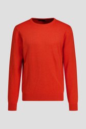 Photo produit 2 de Fin pull rouge à col rond de Dansaert Blue pour Hommes