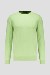 Photo produit 1 de Fin pull vert vif à col rond de Dansaert Blue pour Hommes