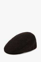 Flat cap in effen donkerblauw  van Derby Sport voor Heren