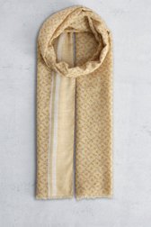 Le devant de Foulard beige à fine imprimé floral de Liberty Island pour Femmes