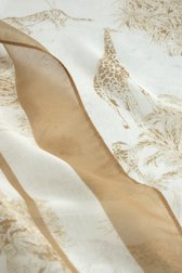 Photo produit 1 de Foulard beige à imprimé safari de Modeno pour Femmes