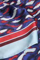 Photo produit 1 de Foulard bleu à imprimé abstrait de Claude Arielle pour Femmes