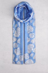 Foulard bleu clair à imprimé blanc de Libelle pour Femmes