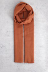 Le devant de Foulard brun à bords effilochés de AC by Annelien Coorevits pour Femmes